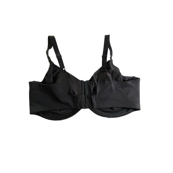 Lilyette Minimizer Bra 42DD Lace Trim Underwire 0434 Black - Picture 4 of 10